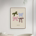 11.8 x 15.7 inches Engberg Studio - Pastel Bows  Poster  without frame