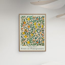 11.8 x 15.7 inches William Morris - Pomegranate  Poster  without frame
