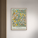 19.7 x 27.6 inches William Morris - Pomegranate  Poster  without frame