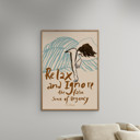 27.6 x 39.4 inches Sissan Richardt - Relax And Ignore  Poster  without frame