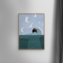 11.8 x 15.7 inches Bea Muller - Seaside  Poster  without frame