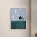 27.6 x 39.4 inches Bea Muller - Seaside  Poster  without frame