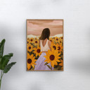 11.8 x 15.7 inches Goed Blauw - Sunflower Evenings  Poster  without frame