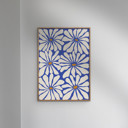 11.8 x 15.7 inches Miho Art Studio - Sunny Floral Blue  Poster  without frame