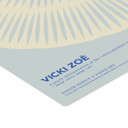 11.8 x 15.7 inches VICKI ZOÉ - The Uniqueness of you - Light Blue Cream  Poster  without frame