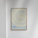 19.7 x 27.6 inches VICKI ZOÉ - The Uniqueness of you - Light Blue Cream  Poster  without frame