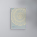 27.6 x 39.4 inches VICKI ZOÉ - The Uniqueness of you - Light Blue Cream  Poster  without frame