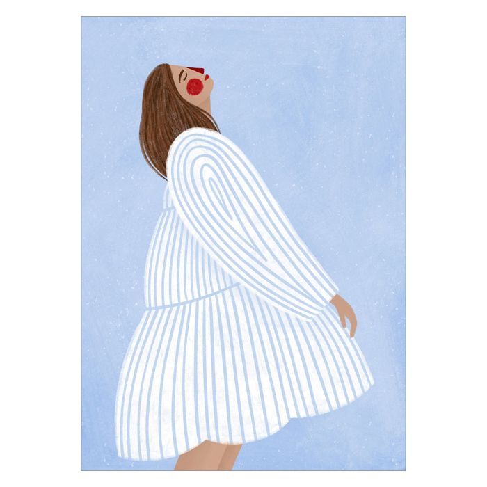 Bea Muller - The Woman with the Blue Stripes  Poster  without frame