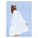 19.7 x 27.6 inches Bea Muller - The Woman with the Blue Stripes  Poster  without frame