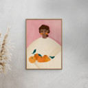 11.8 x 15.7 inches Bea Muller - The Woman With the Oranges  Poster  without frame