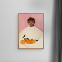 19.7 x 27.6 inches Bea Muller - The Woman With the Oranges  Poster  without frame