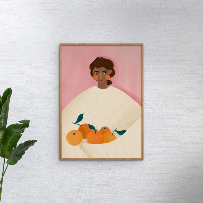 Bea Muller - The Woman With the Oranges  Poster  without frame