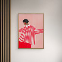  Bea Muller - The Woman With the Red Stripes  Poster  without frame
