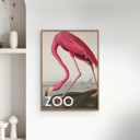 27.6 x 39.4 inches A.P. Atelier - The Zoo Collection — Pink Flamingo — Edt. 002  Poster  without frame