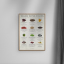 19.7 x 27.6 inches Simon Holst - Vegan super foods  Poster  without frame