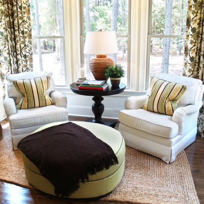 Custom Made:  Pillow Covers + Window Treatments