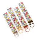  Fabric Keychain Wristlet - Autumn Floral