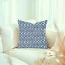  Lynn Bermuda Blue Pillow Cover: 18" x 18"