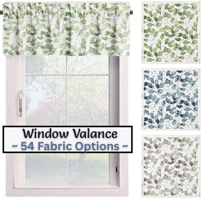 Custom Window Valances – Farmhouse, Cottage, & Coastal Curtain Styles