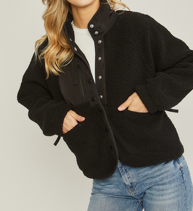 Melissa Bolero Sherpa Jacket