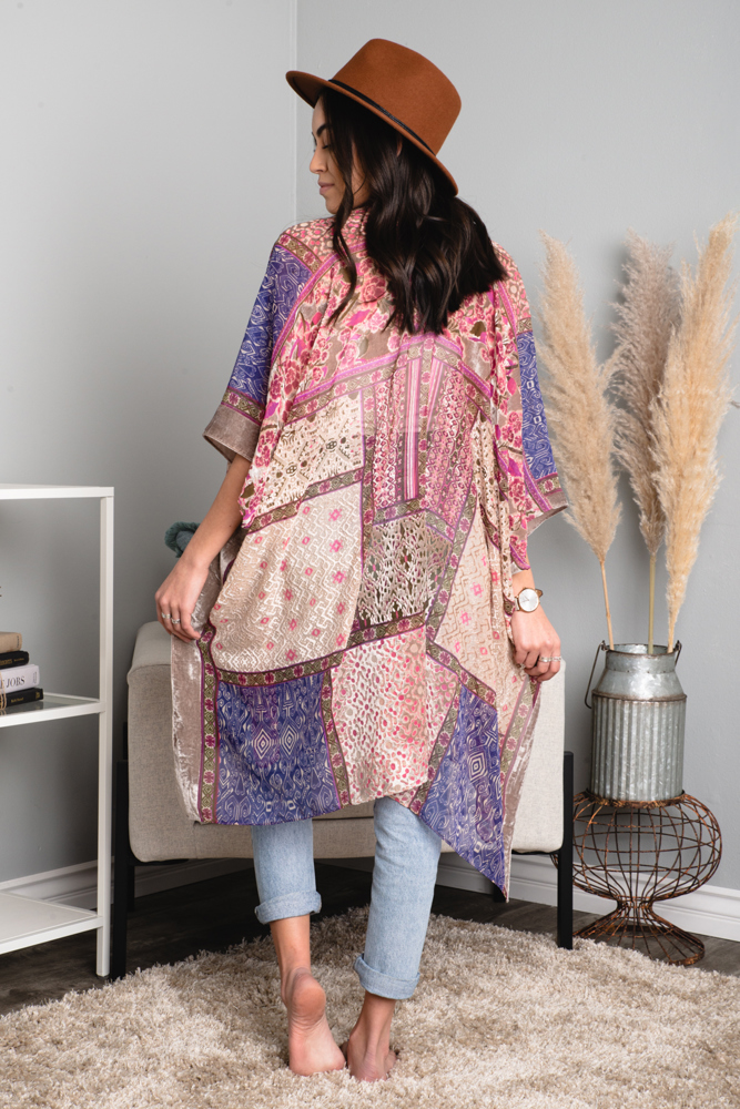 Alice Burnout Bohemian Velvet Kimono