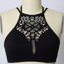 XS-S Black Adeline Cutout Seamless Bralette