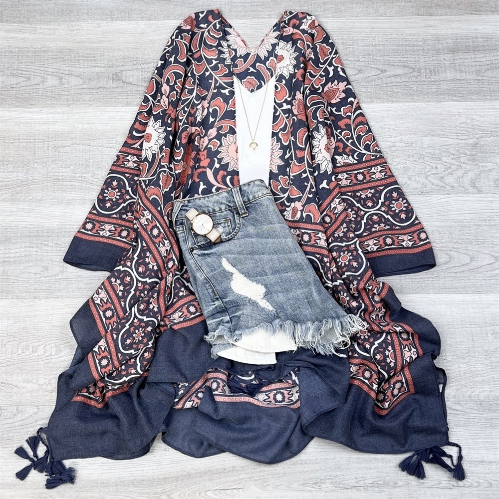 Morocco Tassels Kimono