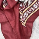 One Size Fits Most Burgundy Morocco Tassels Kimono