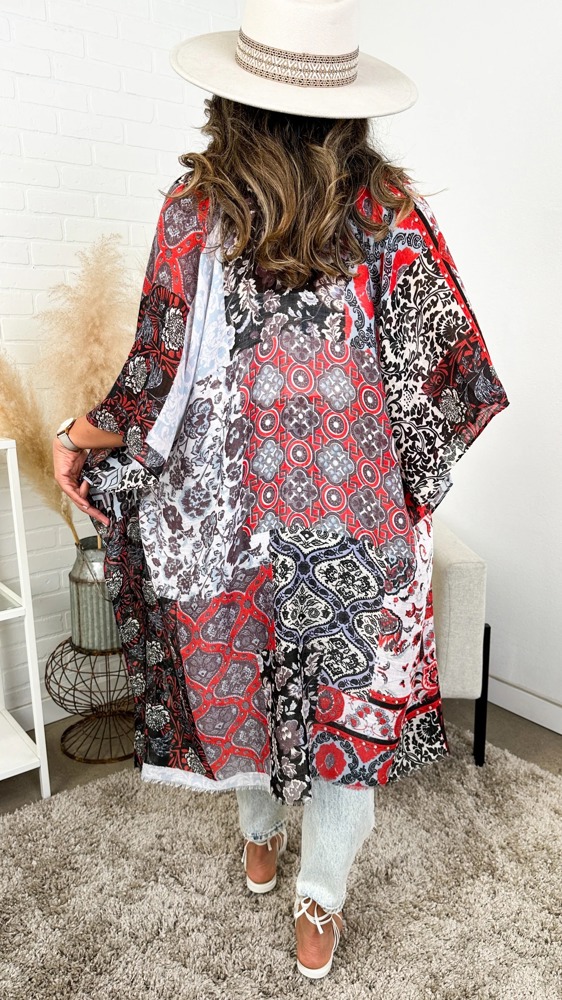 Boho Print Lightweight Kimono