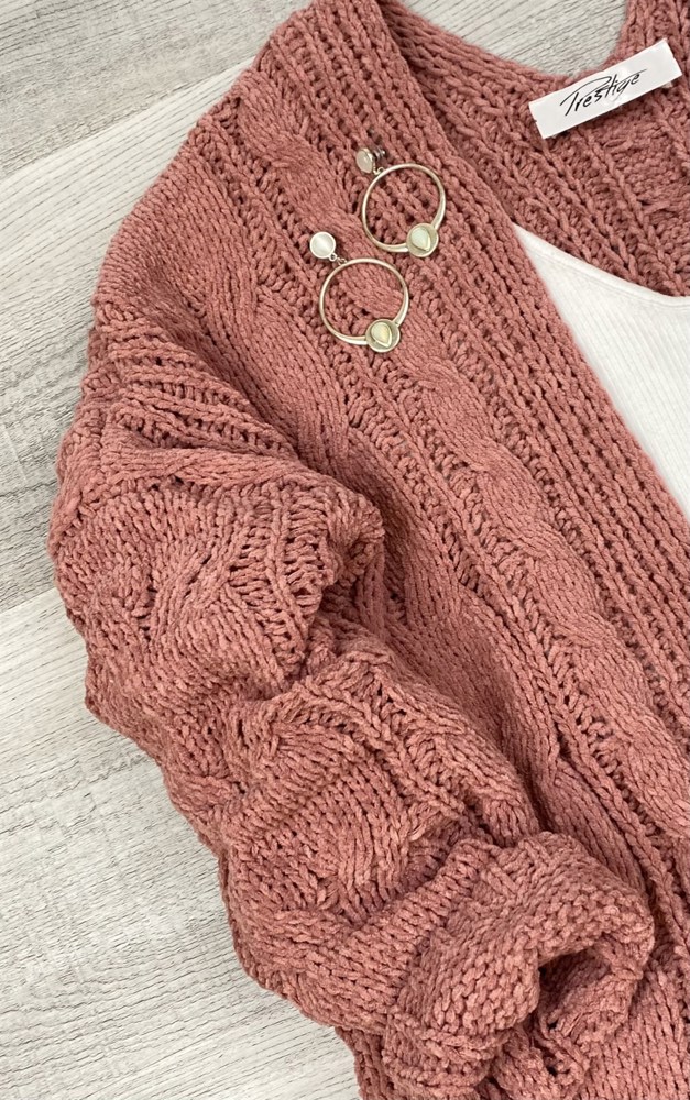 Buttery Soft Cable knit Cardigan