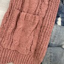 Small Mauve Buttery Soft Cable knit Cardigan