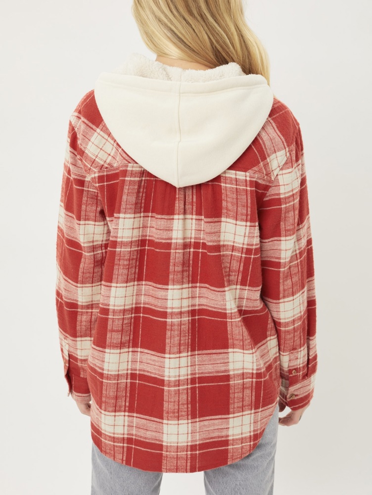 Gamila Hooded flannel 