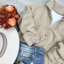 oatmeal Medium Teddy Half Zip Jacket