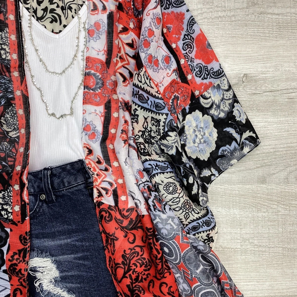 Boho Print Lightweight Kimono