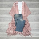 One Size Fits Most Pink Luna Tie Dye Kimono