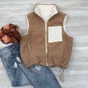 Camel Small Reversible Fleece Vest