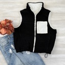 Black Small Reversible Fleece Vest