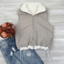 Ivory Small Reversible Fleece Vest