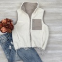 Ivory Medium Reversible Fleece Vest