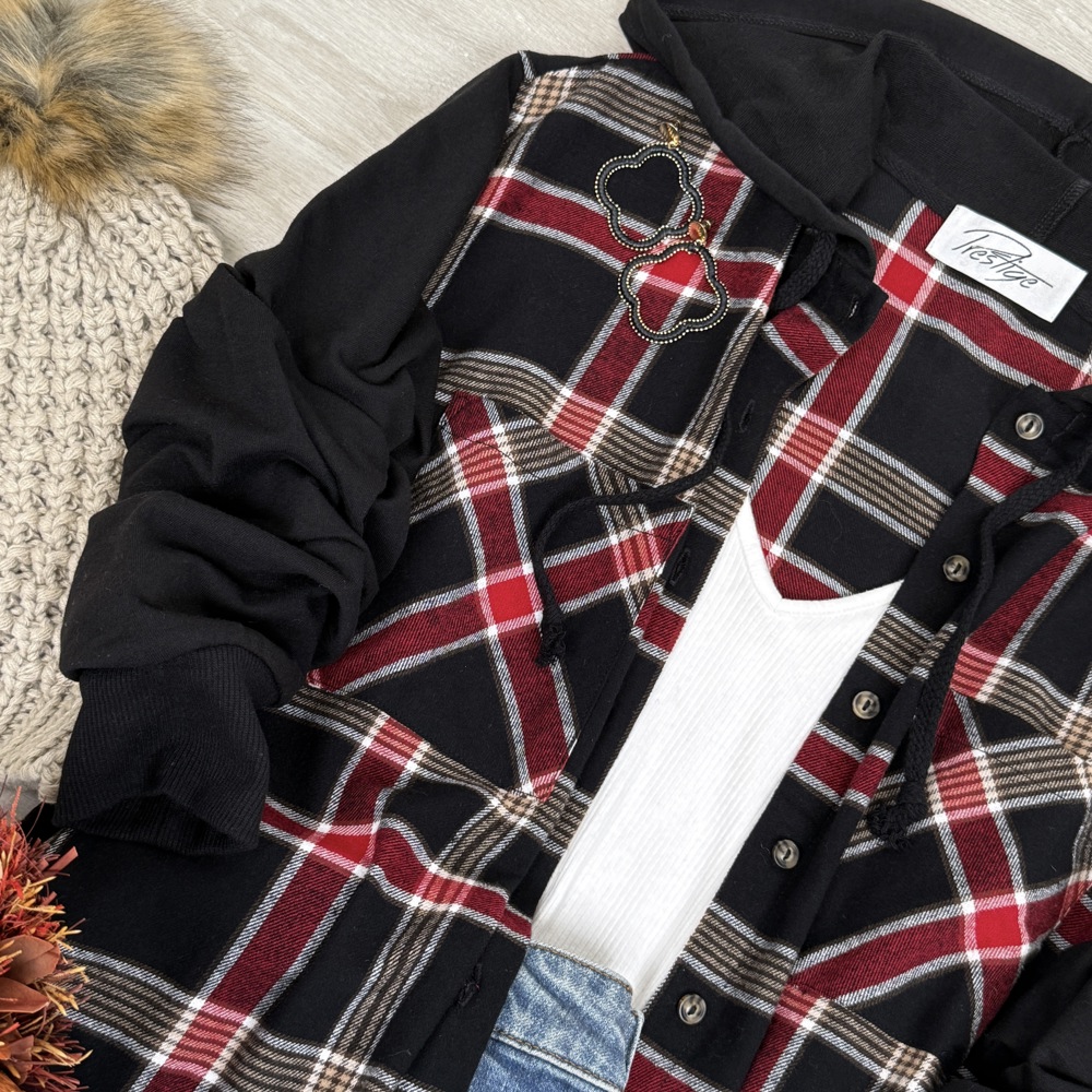 Brook Hooded Flannel