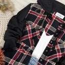 Black  S-M Brook Hooded Flannel