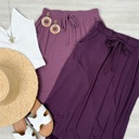 Small Eggplant Spring Summer Tulip Pocket Skirt