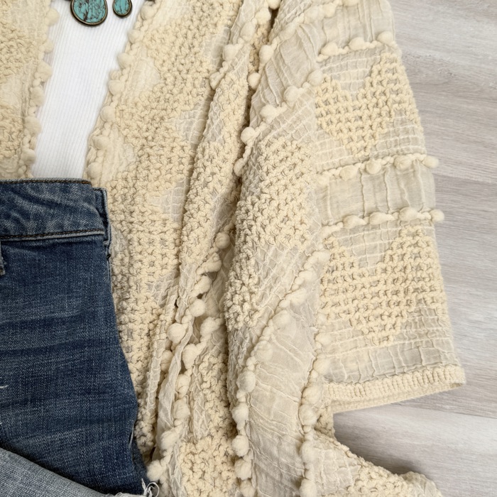 Leesa Boho chevron Lightweight kimono