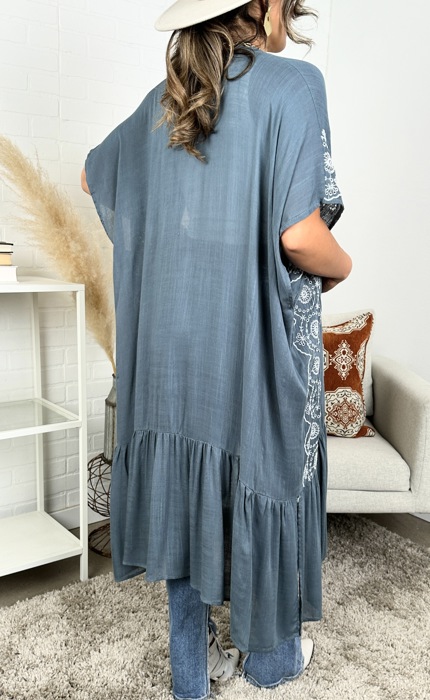 Eliana Embroidered Cardigan kimono