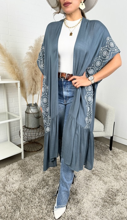 Eliana Embroidered Cardigan kimono