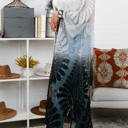 One Size Fits Most Black Ombre Bohemian Lace Kimono