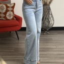 Large Eva High Waisted Wide Bottom Jeans