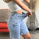 Light Wash Small Regina High waisted Bermuda Shorts