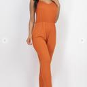 S-M Rust Barbara Sleeveless Jumpsuit