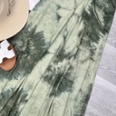 Large Olive Luna Tie Dye Maxi Skirt